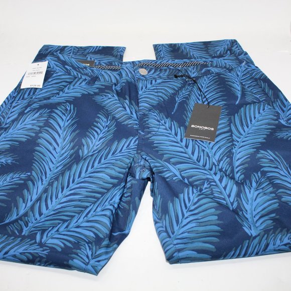 Bonobos Golf Slim Fit NWT Men's 36 x 30 Blue Flat Front Straight Leg Chino Pants - Picture 2 of 11